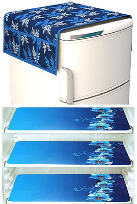 REVEXO Refrigerator  Cover(Width: 53 cm, Multicolor)