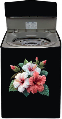 SO HOMEFURNISHING Top Loading Washing Machine  Cover(Width: 53.9 cm, Black)