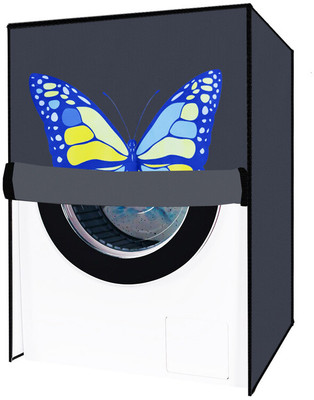 Delideal Front Loading Washing Machine  Cover(Width: 64 cm, Grey)