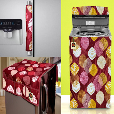 Comfort House Top Loading Washing Machine  Cover(Width: 58.42 cm, Maroon)