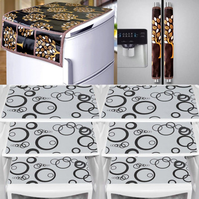 Comfort House Refrigerator  Cover(Width: 99 cm, Brown)