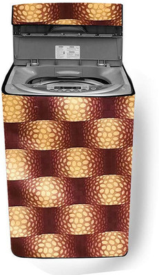 SAVEIT Top Loading Washing Machine  Cover(Width: 57 cm, Brown, Yellow)