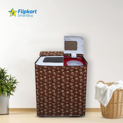 Flipkart SmartBuy Semi-Automatic Washing Machine  Cover(Width: 83 cm, Beige, Brown)