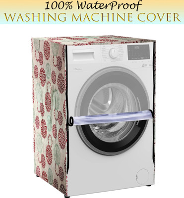 Flipkart SmartBuy Front Loading Washing Machine  Cover(Width: 55 cm, Beige, Maroon, Green, TRASPARENT)