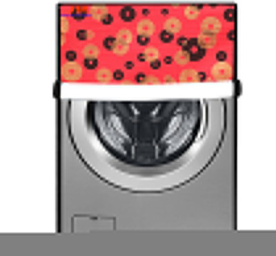 JM Homefurnishings Front Loading Washing Machine  Cover(Width: 66 cm, Yellow, Red)