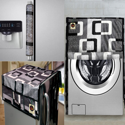 Comfort House Front Loading Washing Machine  Cover(Width: 58.42 cm, Black)