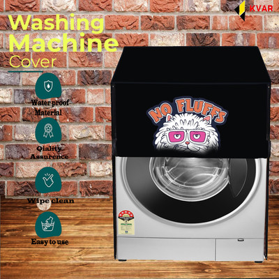 KVAR Front Loading Washing Machine  Cover(Width: 69 cm, Black)