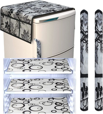 RichBox Refrigerator  Cover(Width: 54 cm, Black, Multicolor)