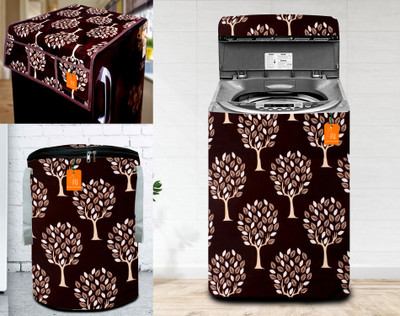 RELOOK INDUSTRIES Top Loading Washing Machine  Cover(Width: 58 cm, Brown)