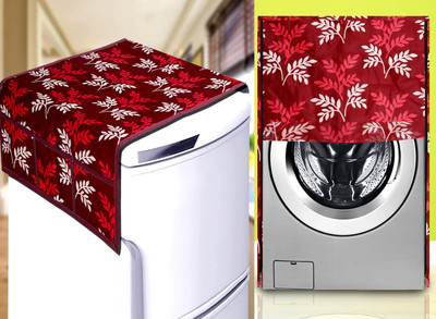 Kanushi Industries Front Loading Washing Machine  Cover(Width: 99 cm, Maroon)