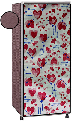 RG MART Refrigerator  Cover(Width: 61.02 cm, coffe)