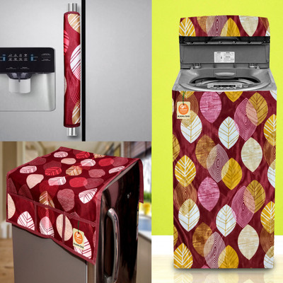 Kanushi Industries Top Loading Washing Machine  Cover(Width: 58.42 cm, Maroon)