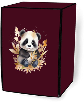 Delideal Front Loading Washing Machine  Cover(Width: 55 cm, Maroon)