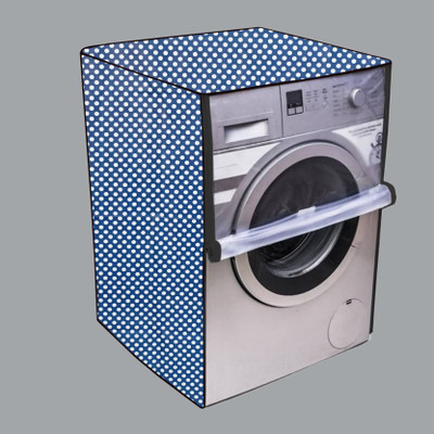 Nitasha Front Loading Washing Machine  Cover(Width: 61 cm, Blue, White)