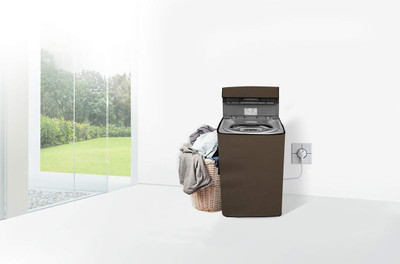 SVASTI Top Loading Washing Machine  Cover(Width: 67 cm, Brown)