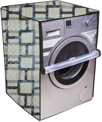 Nitasha Front Loading Washing Machine  Cover(Width: 64 cm, Yellow, Brown, Black)