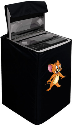 MMGRN Top Loading Washing Machine  Cover(Width: 66.6 cm, Black)