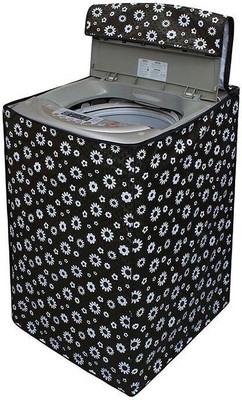 JSK COLLECTION Top Loading Washing Machine  Cover(Width: 62 cm, Black, White)
