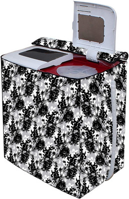 Immix Semi-Automatic Washing Machine  Cover(Width: 48.3 cm, Black)