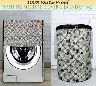 Kanushi Industries Front Loading Washing Machine  Cover(Width: 58 cm, Grey)