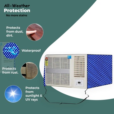 Hizing Air Conditioner  Cover(Width: 68.55 cm, Blue)