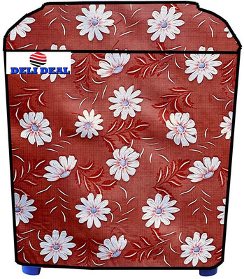 Delideal Semi-Automatic Washing Machine  Cover(Width: 72 cm, Brown, White)