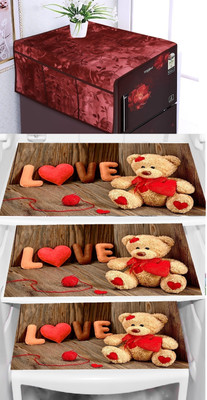 REVEXO Refrigerator  Cover(Width: 20 cm, Multicolor)