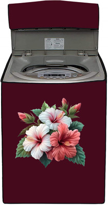 SO HOMEFURNISHING Top Loading Washing Machine  Cover(Width: 66.2 cm, Maroon)