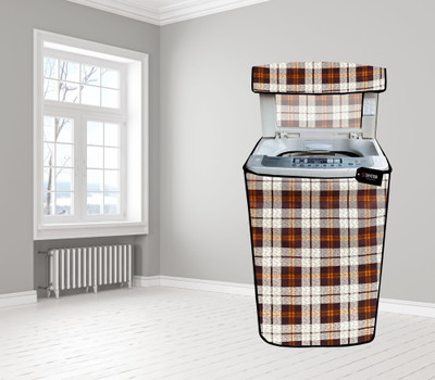 SHYMOR Top Loading Washing Machine  Cover(Width: 58.42 cm, Orange, Brown)