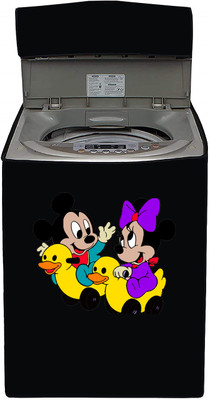 ME AND ME Top Loading Washing Machine  Cover(Width: 53 cm, Black, Yellow)