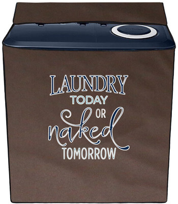 Archistylo Semi-Automatic Washing Machine  Cover(Width: 91 cm, Brown)