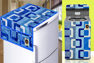 Comfort House Top Loading Washing Machine  Cover(Width: 58.42 cm, Blue)