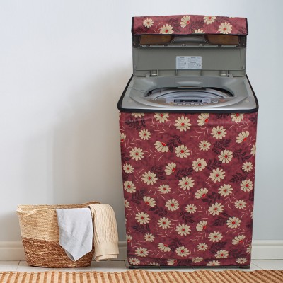 Dream Care Top Loading Washing Machine  Cover(Width: 66.04 cm, Maroon, Beige)