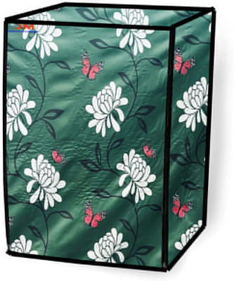JM Homefurnishings Front Loading Washing Machine  Cover(Width: 61 cm, Green, Red)