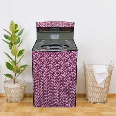 Glassiano Top Loading Washing Machine  Cover(Width: 58.42 cm, Pink, White)