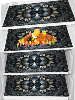 REVEXO Fridge Mat(Width: 32 cm, Pink, Clear)
