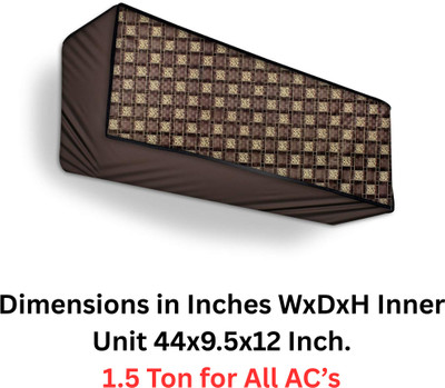 Amarud Air Conditioner  Cover(Width: 111 cm, Brown, Yellow)