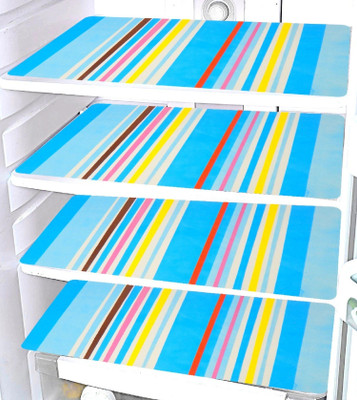 LooMantha Fridge Mat(Width: 30 cm, Blue Lining)