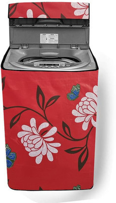 SAVEIT Top Loading Washing Machine  Cover(Width: 57 cm, Red, White)