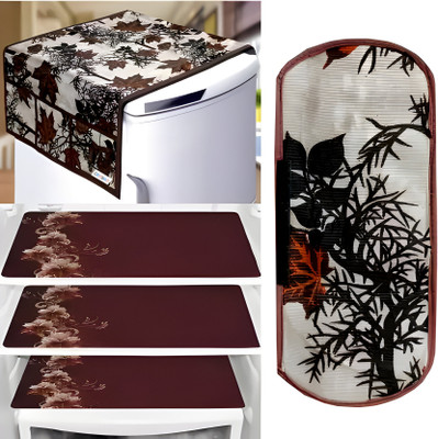 Crosmo Refrigerator  Cover(Width: 64 cm, Beige Jhaad)