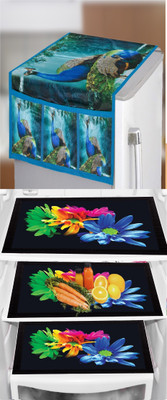 Flipkart SmartBuy Refrigerator  Cover(Width: 1 cm, Multicolor, Green)