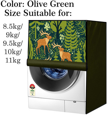Declooms Front Loading Washing Machine  Cover(Width: 63.5 cm, Brown)