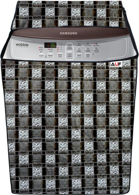 AAVYA UNIQUE FASHION Top Loading Washing Machine  Cover(Width: 63.7 cm, Brown,White)