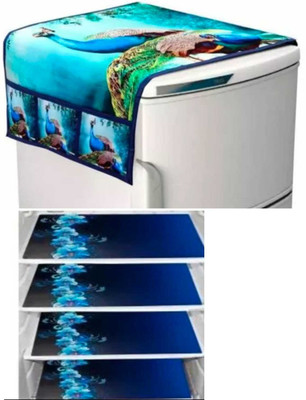 Elegant Hub Refrigerator  Cover(Width: 56 cm, blue)