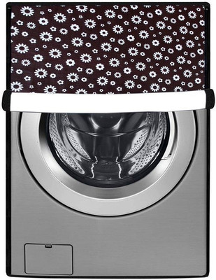 Homeify Front Loading Washing Machine  Cover(Width: 66 cm, White, Black)