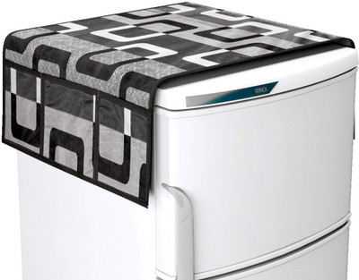 LooMantha Refrigerator  Cover(Width: 55 cm, Multicolor)