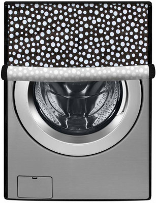 Star Weaves Front Loading Washing Machine  Cover(Width: 51 cm, Black,White)
