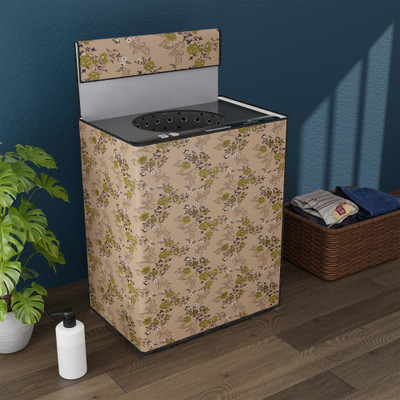 KUBER INDUSTRIES Top Loading Washing Machine  Cover(Width: 68 cm, Beige, Green)
