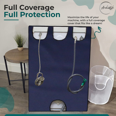Archistylo Front Loading Washing Machine  Cover(Width: 68 cm, Blue)