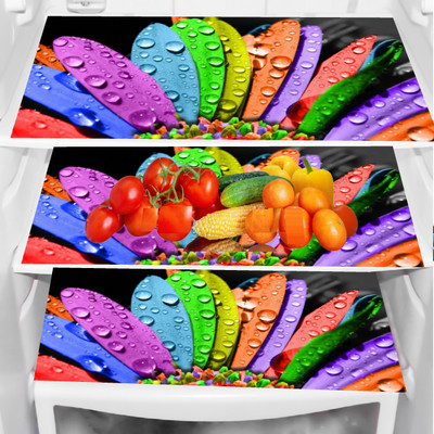 SANRAKSSHAN Fridge Mat(Width: 44 cm, Multicolor)